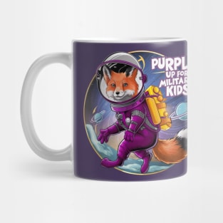 purple up for military kids FOX LOVERS FUNNY Mug